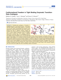 Conformational Freedom in Tight Binding Enzymatic Transition