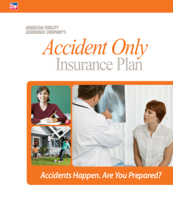 Accident Only Insurance Plan