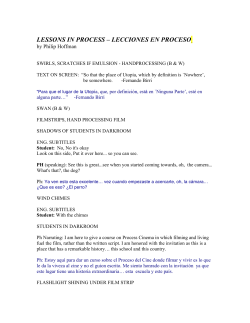 Lessons in Process (Spanish translation)