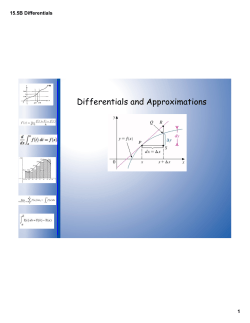 Differentials and Approximations