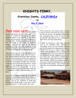 Knights Ferry, Stanislaus Co., CA