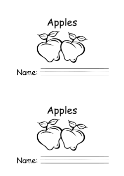 Blue Apples, Yuck!. - GregoryDriveKindergarten
