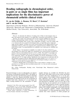 Reading radiographs in chronological order, in