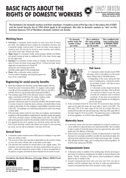 fact sheets - Legal Assistance Centre
