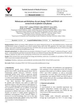 Meloxicam and diclofenac do not change VEGF