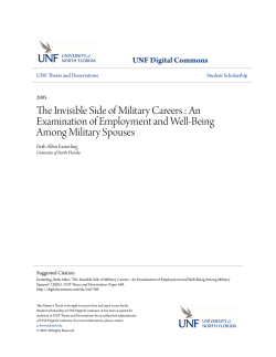 The Invisible Side of Military Careers