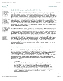 2. Soviet Diplomacy and the Spanish Civil War - Gutenberg