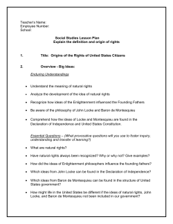 Law Studies Lesson 3 -Origin of Rights