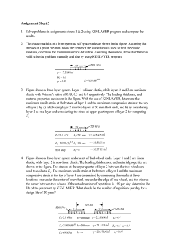 Assignment Sheet 3 1. Solve problems in assignments