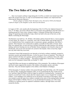 The Two Sides of Camp McClellan