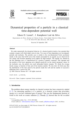 Dynamical properties of a particle in a classical time