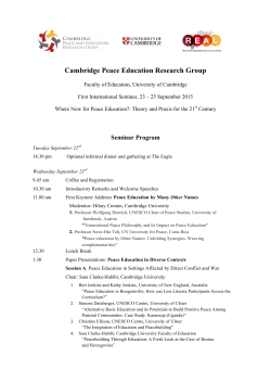 the full Programme with abstracts