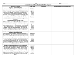 Ancient Greek Values Illustrated in The Odyssey