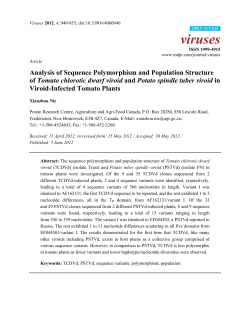 Analysis of Sequence Polymorphism and Population Structure of