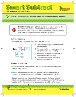 Smart Subtract - Greg Tang Math