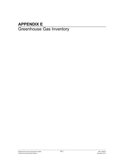 Greenhouse Gas Inventory
