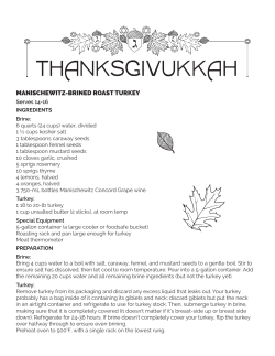 MANISCHEWITZ-BRINED ROAST TURKEY