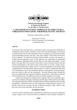 a transfer function approach to structural vibrations induced by