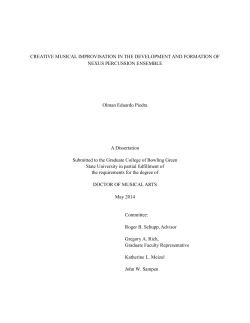 Creative Musical Improvisation in the Development