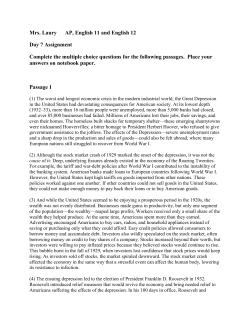 Mrs. Laury AP, English 11 and English 12 Day 7 Assignment