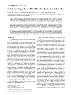 Evolutionary Origins of a Novel Host Plant Detoxification Gene in