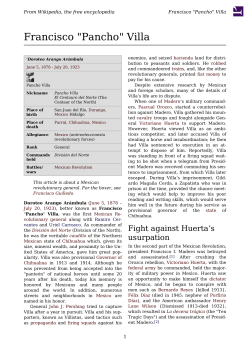 Francisco "Pancho" Villa - Wikipedia, the free encyclopedia