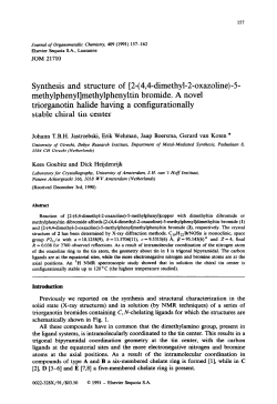 Synthesis and structure of [2-( 4,4-dimethyl-2-oxazoline)