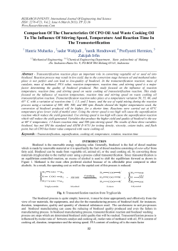 Comparison Of The Characteristics Of CPO Oil And Waste Cooking