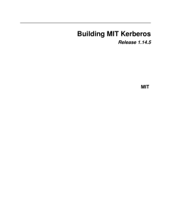 Building MIT Kerberos