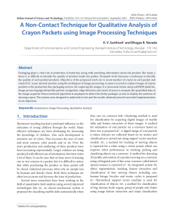 A Non-Contact Technique for Qualitative Analysis of Crayon Packets