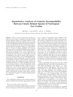 Quantitative Analysis of Gametic Incompatibility Between Closely