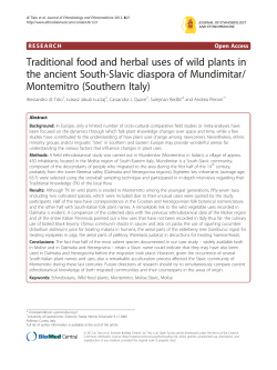 Traditional food and herbal uses of wild plants in the ancient South