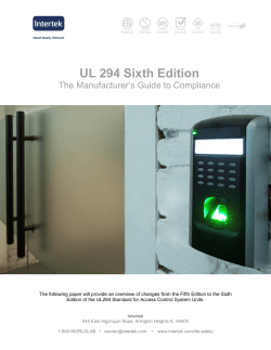 UL 294 Sixth Edition