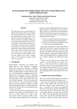 An Incremental Turn-Taking Model with Active System Barge
