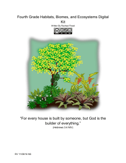 Fourth Grade Habitats, Biomes, and Ecosystems