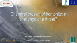 Bentonite erosion: true or false?