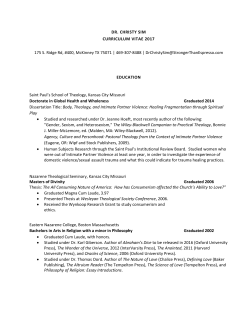 Curriculum vitae - Stronger Than Espresso