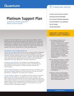 Platinum Support Plan