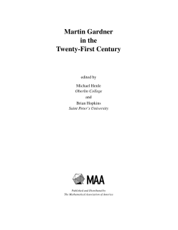 Martin Gardner in the Twenty-First Century
