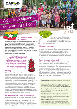 A guide to Myanmar for primary schools
