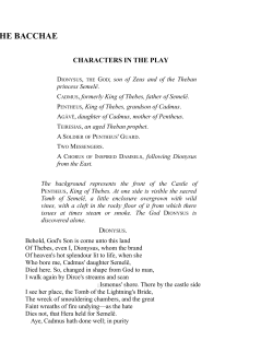 the bacchae - WordPress.com