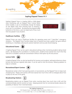 Sapling Elapsed Timers V1