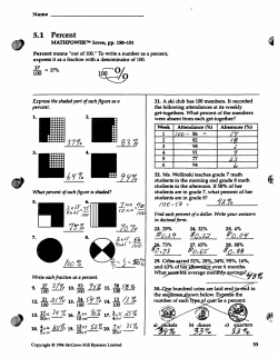 5.1 Percent - grade8byng