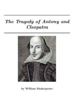Antony and Cleopatra