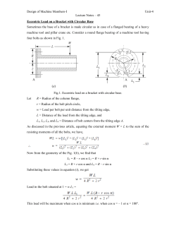 Design of Machine Members-I Eccentric Load on a Bracket with