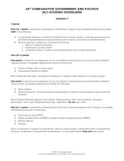 Sample Response Q7 - AP Central