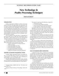 New Technology In Poultry Processing Techniques