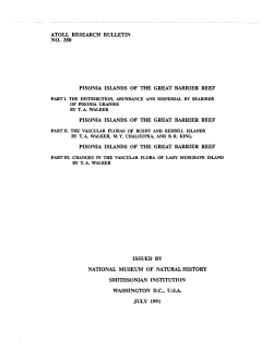 atoll research bulletin no. 350 pisonia islands of the great barrier