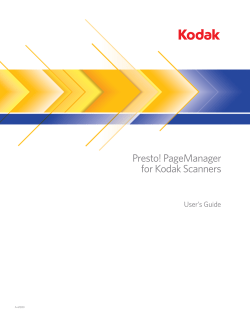 PageManager User`s Guide
