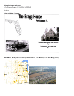 Discussion Leader Assignment Alas Babylon, Chapters 1